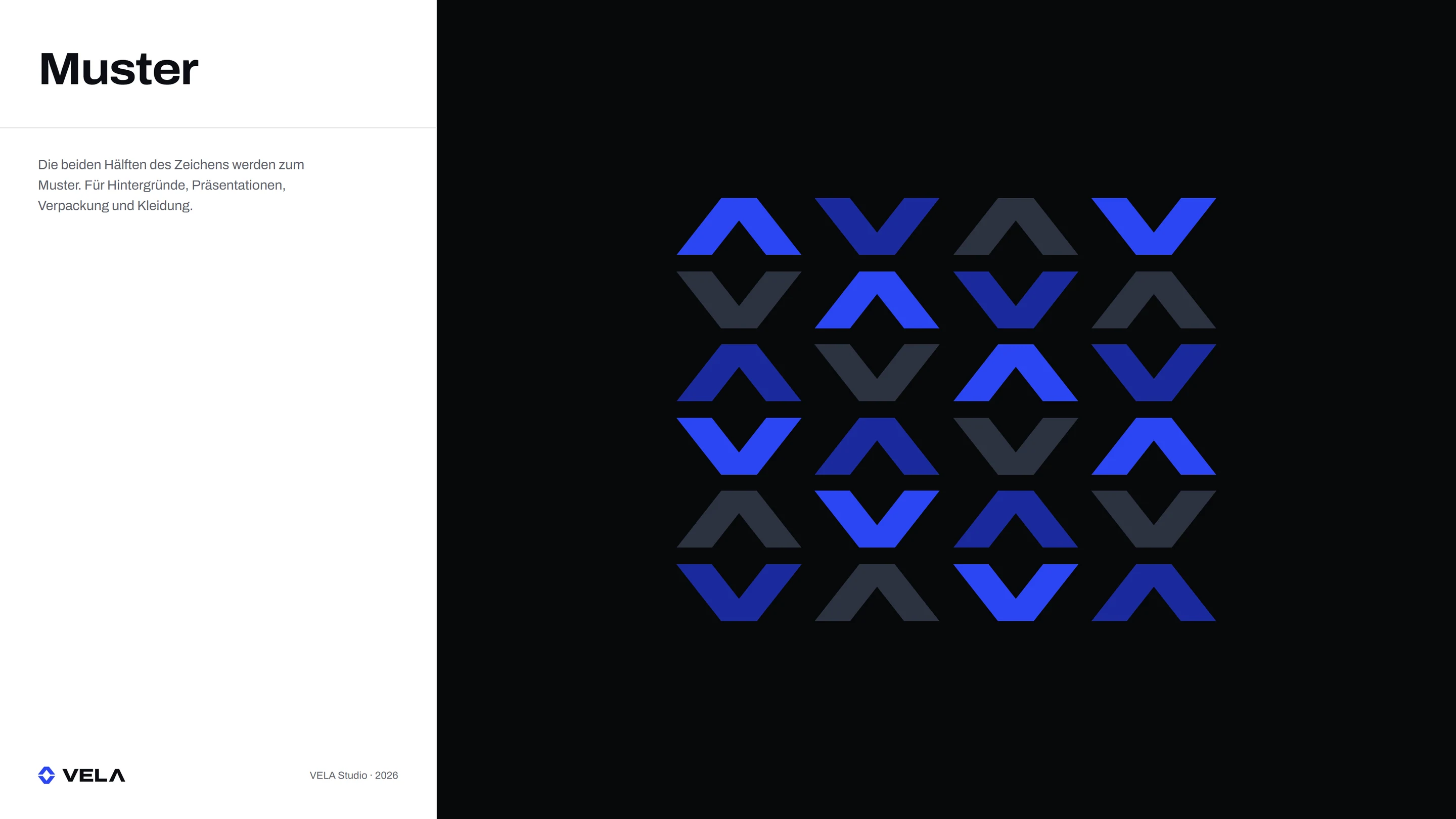 Marke VELA Studio: Muster